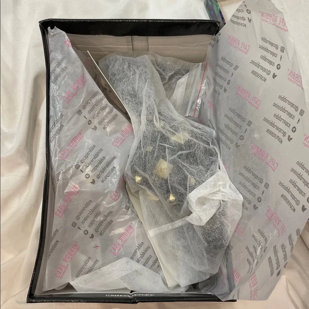 •CAPE ROBBIN• “Popo” Slip-On Square Open Toe High Heel Mules - Black // NIB - Picture 12 of 15